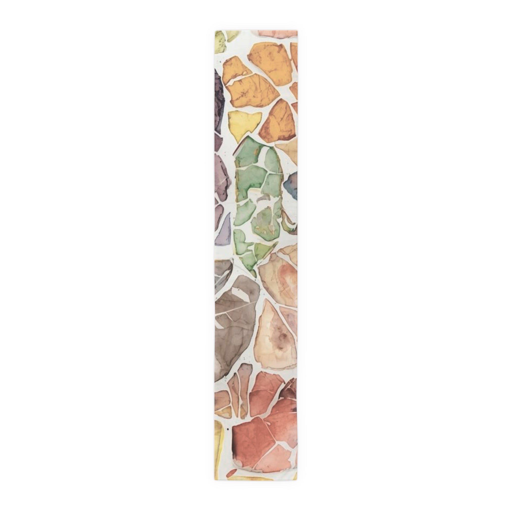 Colorful Watercolor Table Runner by Rosetta Creative Boutique, Bohemian Dining Decor, Rustic Tableware, Perfect for Weddings, Home Decor, Entertaining - Rosetta Creative Boutique